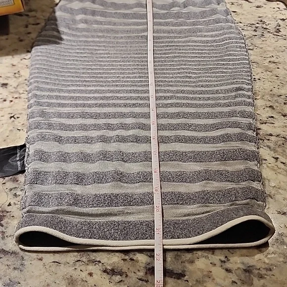 Alexander Wang Bodycon Skirt Engineered Stripe Grey XS - Picture 9 of 9